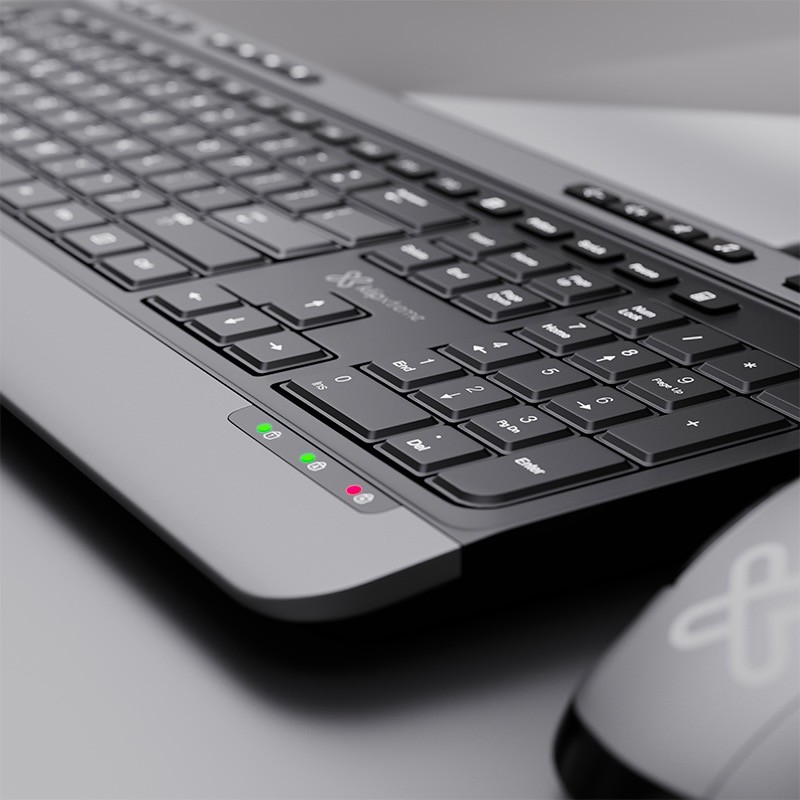 Klip Xtreme - Keyboard and mouse set - English