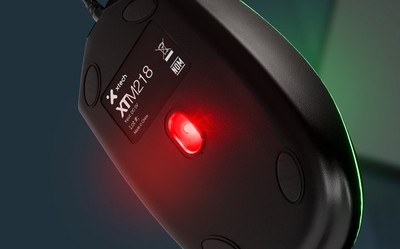 Xtech - XTM-218 - Mouse Xtech USB Wired Black 4 buttons with Light 2400 dpi