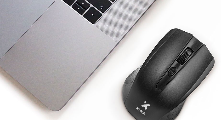 Xtech - Mouse - 2.4 GHz Xtech Wireless All black 1600 dpi XTM-310BK