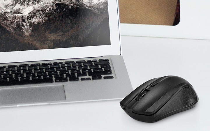 Xtech - Mouse - 2.4 GHz Xtech Wireless All black 1600 dpi XTM-310BK
