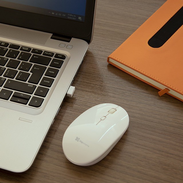 Klip Xtreme - Mouse - 2.4 GHz Klip Xtreme Wireless Classic white 4 buttons 1600dpi