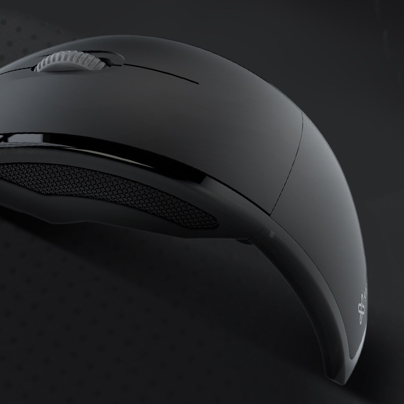 Klip Xtreme - Mouse - 2.4 GHz Klip Xtreme Wireless Gray Foldable 1000dpi