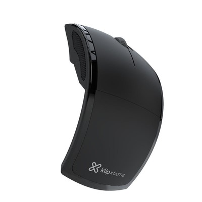 Klip Xtreme - Mouse - 2.4 GHz Klip Xtreme Wireless Gray Foldable 1000dpi