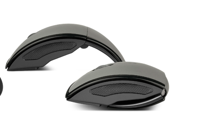 Klip Xtreme - Mouse - 2.4 GHz Klip Xtreme Wireless Gray Foldable 1000dpi