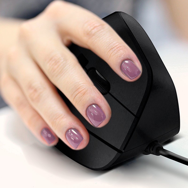 Klip Xtreme Krown KMO-506 - Vertical mouse - ergonomic Klip Xtreme right-handed optical 6 buttons wired USB