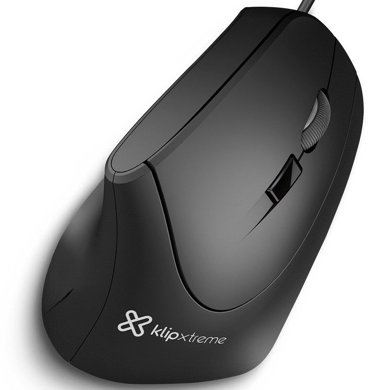 Klip Xtreme Krown KMO-506 - Vertical mouse - ergonomic Klip Xtreme right-handed optical 6 buttons wired USB