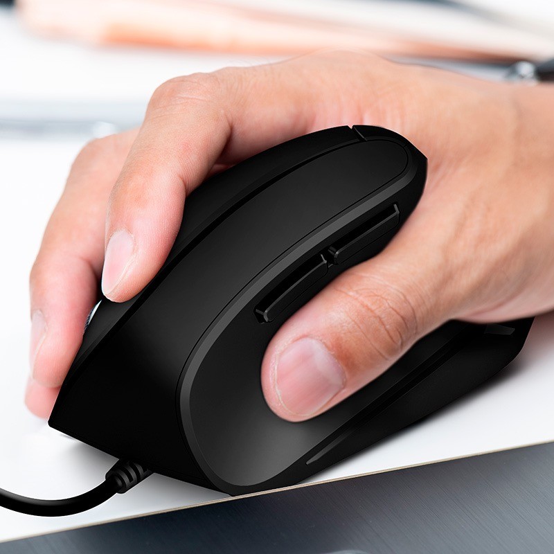 Klip Xtreme Krown KMO-506 - Vertical mouse - ergonomic Klip Xtreme right-handed optical 6 buttons wired USB