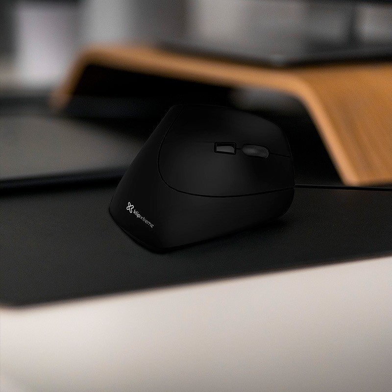 Klip Xtreme Krown KMO-506 - Vertical mouse - ergonomic Klip Xtreme right-handed optical 6 buttons wired USB
