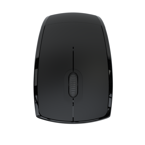 Klip Xtreme Lightflex KMW-375 - Mouse - ergonomic Klip Xtreme optical 3 buttons wireless 2.4 GHz USB wireless receiver black