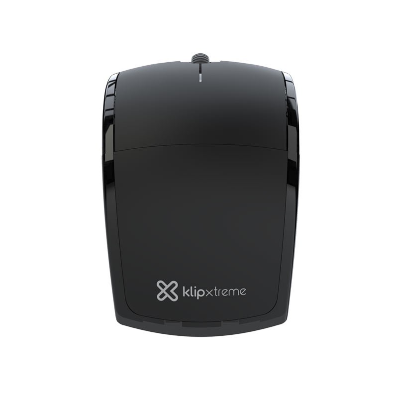 Klip Xtreme Lightflex KMW-375 - Mouse - ergonomic Klip Xtreme optical 3 buttons wireless 2.4 GHz USB wireless receiver black