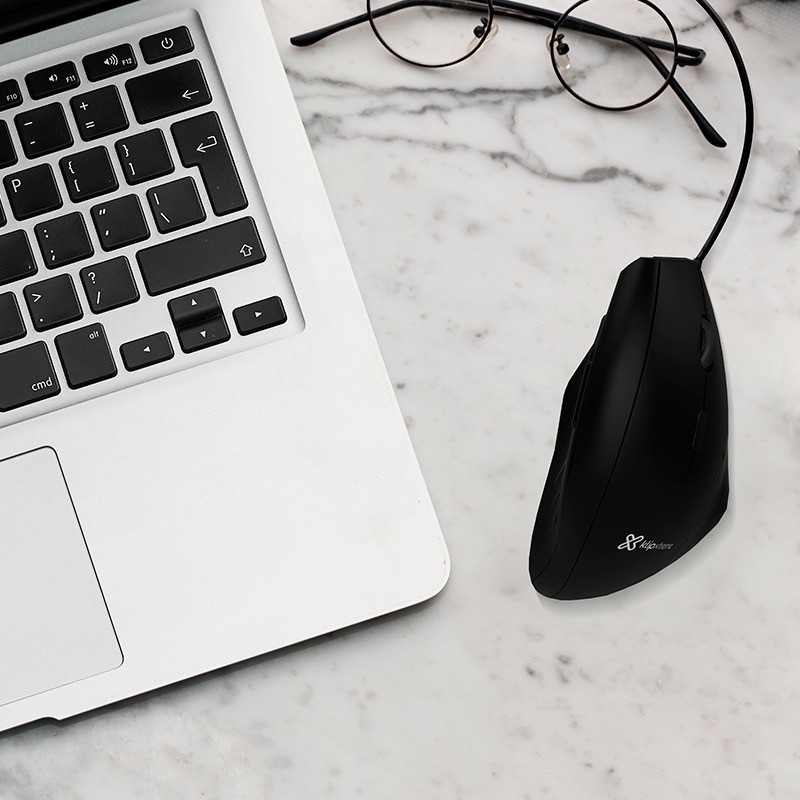 Klip Xtreme - Mouse - USB Klip Xtreme Wired Black Ultra ergonomic
