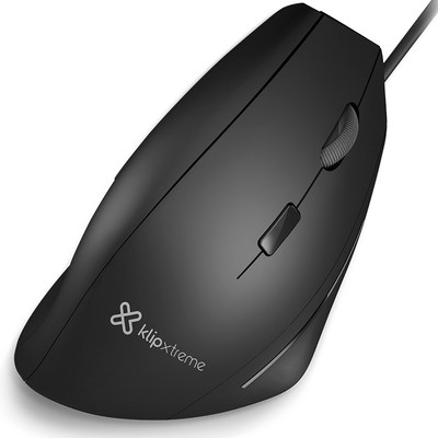 Klip Xtreme - Mouse - USB Klip Xtreme Wired Black Ultra ergonomic
