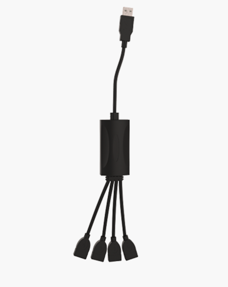 Xtech - USB cable - 4 pin USB Type A Xtech to 4 USB hub adapt