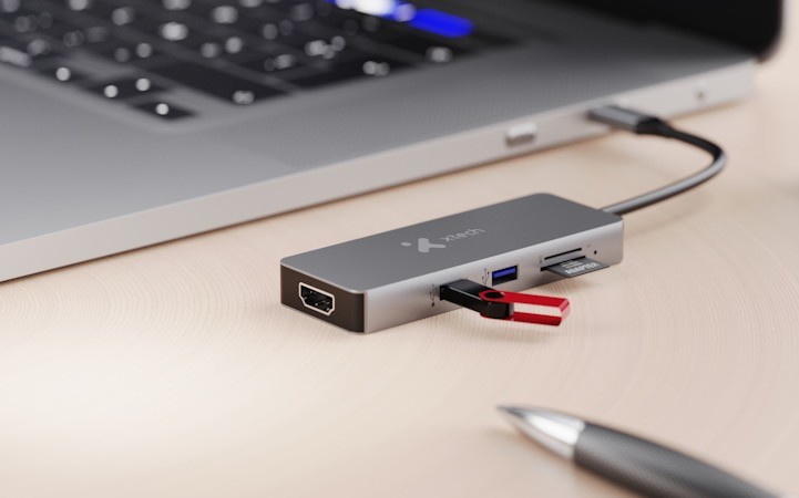 Xtech - Hub - 5 ports Xtech USB-C® 5-in-1 XTC-564