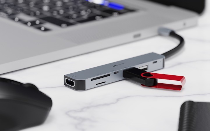 Xtech - Hub - 7 ports Xtech USB-C® 7-in-1 XTC-571