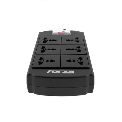 Forza Universal Surge Protector 6 outlet Nema plug 110/240V