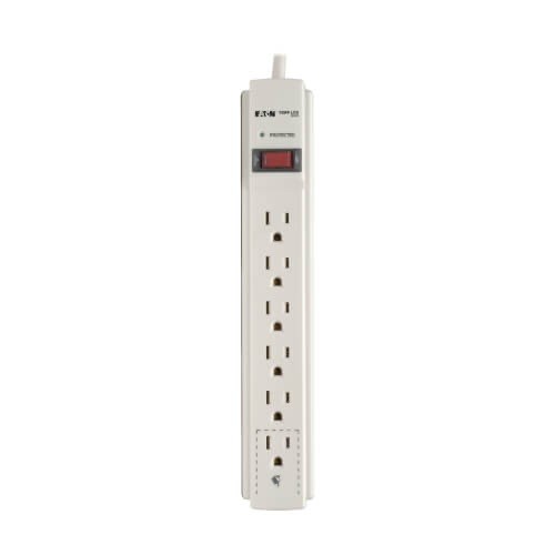 Eaton Tripp Lite Series Surge Protector Power Strip 120V 6 Outlet 6' Cord 790 Joule - Surge protector - 15 A Eaton AC 120 V 1800 Watt output connectors: 6 gray