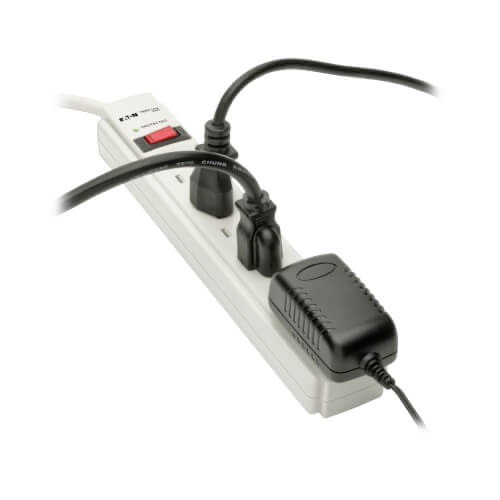 Eaton Tripp Lite Series Surge Protector Power Strip 120V 6 Outlet 6' Cord 790 Joule - Surge protector - 15 A Eaton AC 120 V 1800 Watt output connectors: 6 gray