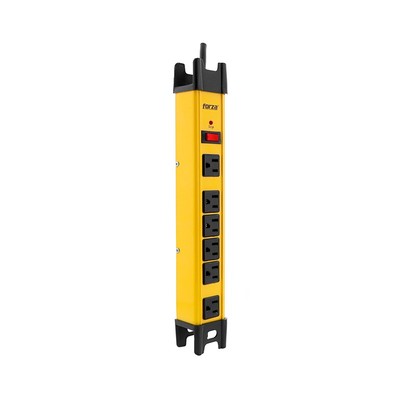 Forza FSP Series FSP-806 - Surge protector - AC 125 V Forza 1875 Watt output connectors: 6 91 cm cord yellow