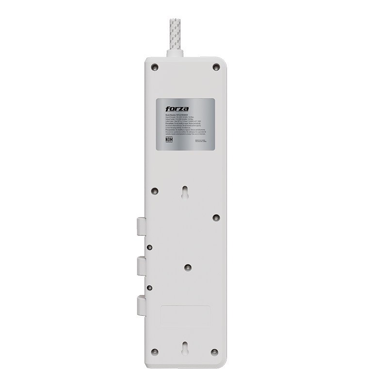 Forza - Surge protector - AC 110/220 V Forza 8 Outlets 3-ROT 2USB-A/1C 6FT