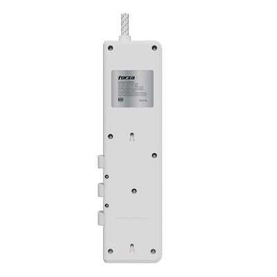 Forza - Surge protector - AC 110/220 V Forza 8 Outlets 3-ROT 2USB-A/1C 6FT