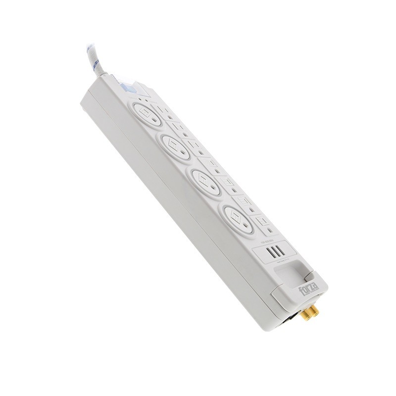 Forza - Surge protector - AC 110/220 V Forza 11 Outlets NEMA 3USB 5ft WH