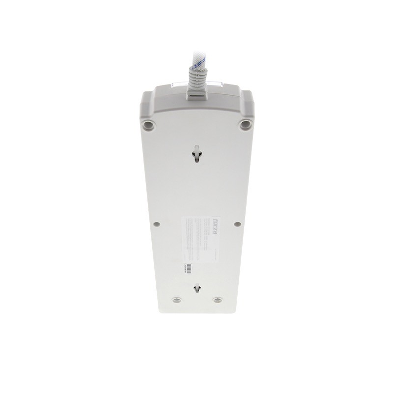 Forza - Surge protector - AC 110/220 V Forza 11 Outlets NEMA 3USB 5ft WH