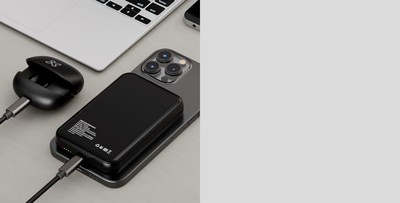 Klip Xtreme - Power bank - 24 pin USB-C Klip Xtreme Lithium polymer For Smartphones Wireless Charg 10.000 mAh