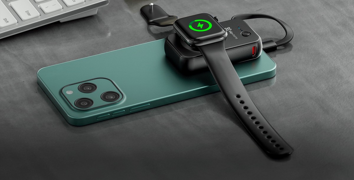 Klip Xtreme - Power bank - 24 pin USB-C Klip Xtreme Apple Watch Lithium polymer For Universal 2.000mAh Wireless charging