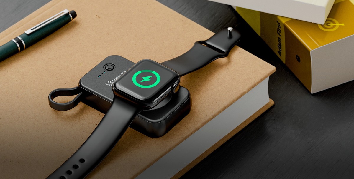 Klip Xtreme - Power bank - 24 pin USB-C Klip Xtreme Apple Watch Lithium polymer For Universal 2.000mAh Wireless charging