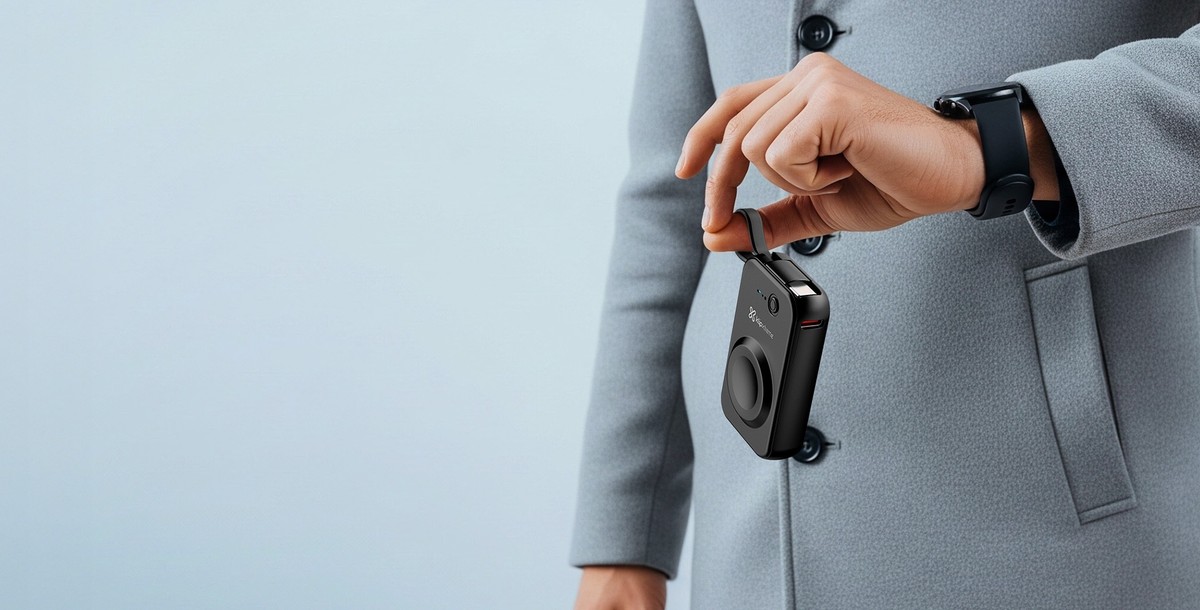 Klip Xtreme - Power bank - 24 pin USB-C Klip Xtreme Apple Watch Lithium polymer For Universal 2.000mAh Wireless charging