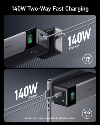 Anker - Power Bank - 140 W Anker Lithium USB-C 24,000 mAh