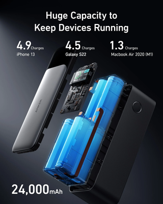 Anker - Power Bank - 140 W Anker Lithium USB-C 24,000 mAh