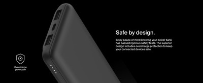 Belkin BoostCharge - Power bank - 10000 mAh Belkin 15 Watt 3 output connectors (24 pin USB-C, 2 x USB) black
