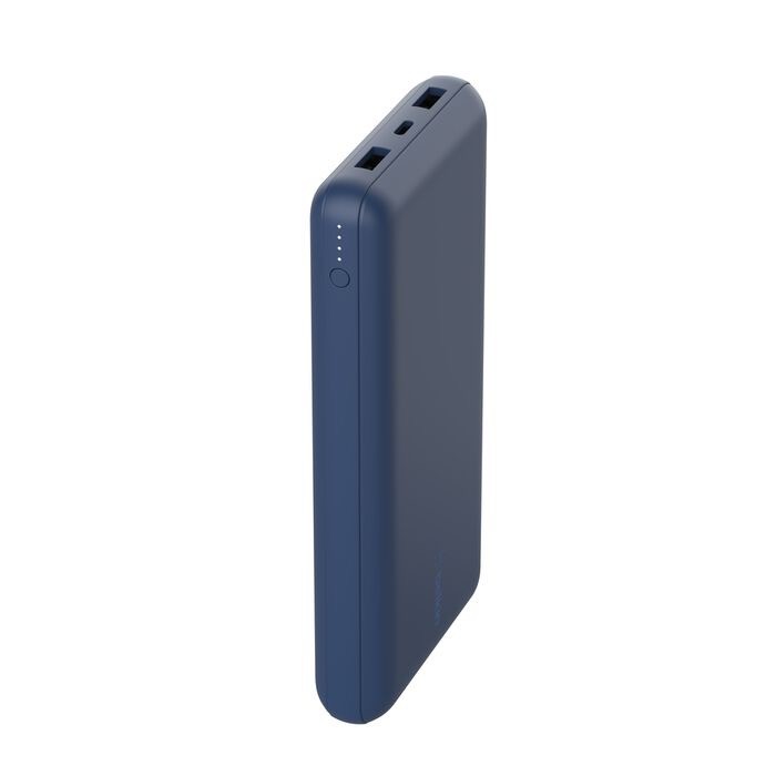 Belkin BoostCharge - Power bank - 20000 mAh Belkin 15 Watt 3 output connectors (USB, 24 pin USB-C) on cable: USB-C blue