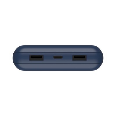 Belkin BoostCharge - Power bank - 20000 mAh Belkin 15 Watt 3 output connectors (USB, 24 pin USB-C) on cable: USB-C blue