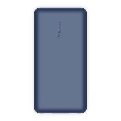 Belkin BoostCharge - Power bank - 20000 mAh Belkin 15 Watt 3 output connectors (USB, 24 pin USB-C) on cable: USB-C blue