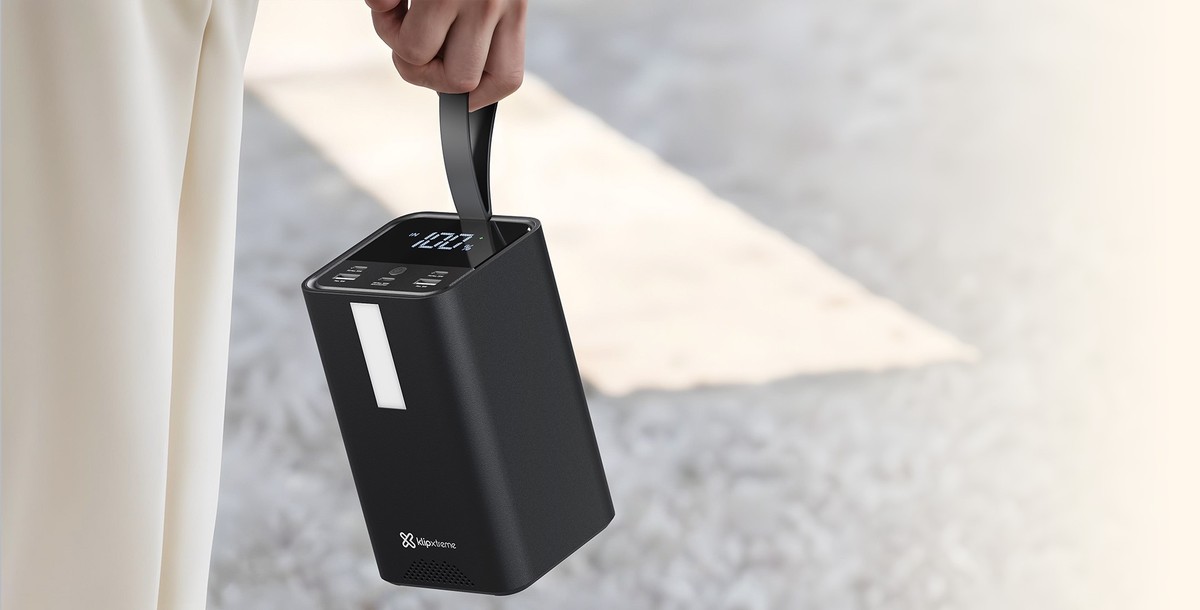 Klip Xtreme - Power bank - 24 pin USB-C Klip Xtreme 2 x 4 pin USB Type A / 3 x 24 pin USB-C Lithium polymer For Universal 100W 50.000mAh