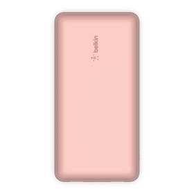 Belkin BoostCharge - Power bank - 20000 mAh Belkin 15 Watt 3 A 3 output connectors (24 pin USB-C, 2 x USB) on cable: USB-C rose gold