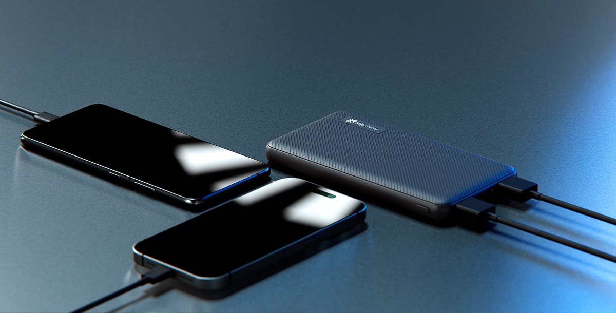 Klip Xtreme - Power bank - 24 pin USB-C / 5 pin Micro-USB Type B Klip Xtreme 24 pin USB-C / 2 x 4 pin USB Type A Lithium polymer For Smartphones 10.000 mAh