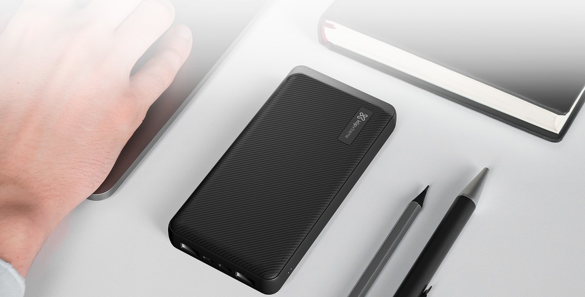 Klip Xtreme - Power bank - 24 pin USB-C / 5 pin Micro-USB Type B Klip Xtreme 24 pin USB-C / 2 x 4 pin USB Type A Lithium polymer For Smartphones 10.000 mAh