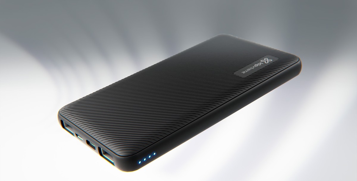 Klip Xtreme - Power bank - 24 pin USB-C / 5 pin Micro-USB Type B Klip Xtreme 24 pin USB-C / 2 x 4 pin USB Type A Lithium polymer For Smartphones 10.000 mAh