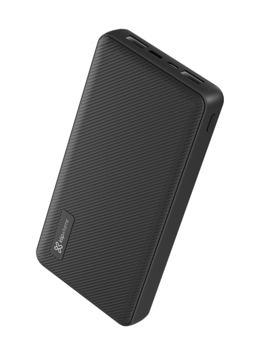 Klip Xtreme - Power bank - 24 pin USB-C / 5 pin Micro-USB Type B Klip Xtreme 24 pin USB-C / 2 x 4 pin USB Type A Lithium polymer For Smartphones 20.000 mAh