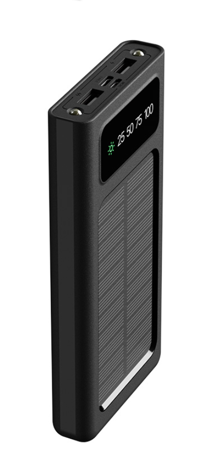 Xtech XPB-100 - Solar Power Bank - 24 pin USB-C / 4 pin USB Type A / 5 pin Micro-USB Type A Xtech 24 pin USB-C / 4 pin USB Type A / 5 pin Micro-USB Type A Lithium ion polymer For Universal built-in charg cables10,000mAh