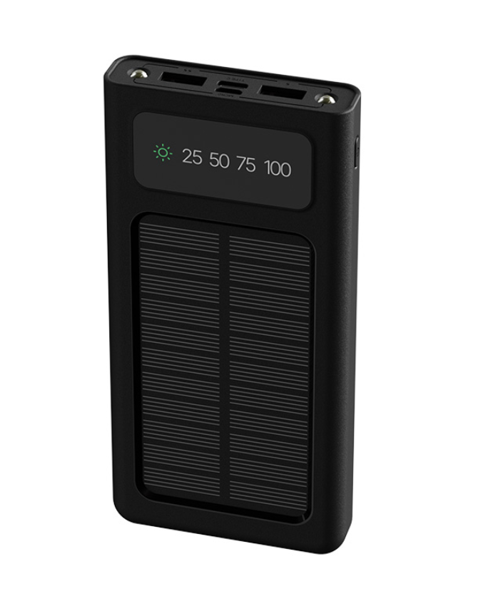 Xtech XPB-100 - Solar Power Bank - 24 pin USB-C / 4 pin USB Type A / 5 pin Micro-USB Type A Xtech 24 pin USB-C / 4 pin USB Type A / 5 pin Micro-USB Type A Lithium ion polymer For Universal built-in charg cables10,000mAh