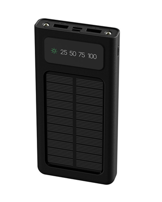 Xtech XPB-100 - Solar Power Bank - 24 pin USB-C / 4 pin USB Type A / 5 pin Micro-USB Type A Xtech 24 pin USB-C / 4 pin USB Type A / 5 pin Micro-USB Type A Lithium ion polymer For Universal built-in charg cables10,000mAh