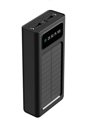 Xtech XPB-200 - Solar Power Bank - 24 pin USB-C / 4 pin USB Type A / 5 pin Micro-USB Type A Xtech 24 pin USB-C / 4 pin USB Type A / 5 pin Micro-USB Type A Lithium ion polymer For Universal built-in charg cables20,000mAh