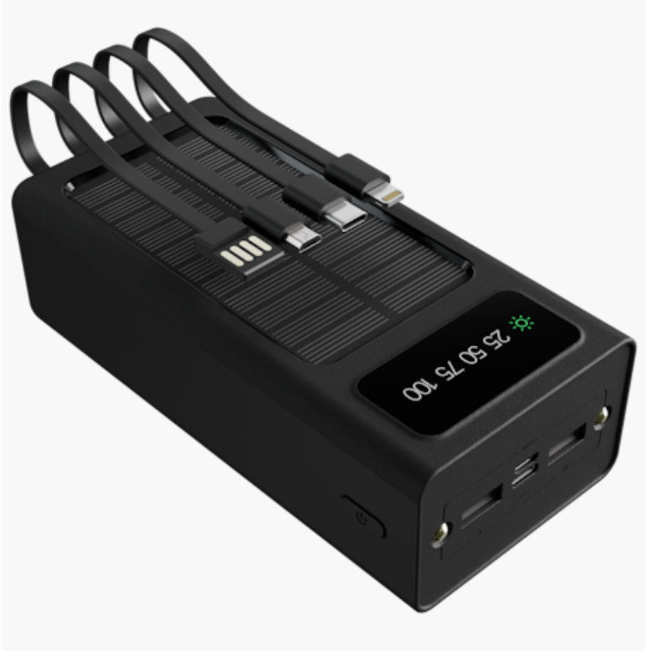 Xtech XPB-300 - Solar Power Bank - 24 pin USB-C / 4 pin USB Type A / 5 pin Micro-USB Type A Xtech 24 pin USB-C / 4 pin USB Type A / 5 pin Micro-USB Type A Lithium ion polymer For Universal built-in charg cables30,000mAh