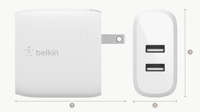 Belkin BoostCharge - - 24 Watt - 4.8 A Belkin 2 output connectors (2 x USB)