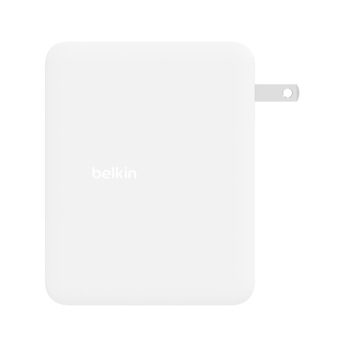 Belkin - Power adapter - GaN technology Belkin 140 Watt Fast Charge, Power Delivery 3.1 4 output connectors (3 x USB-C, USB) white